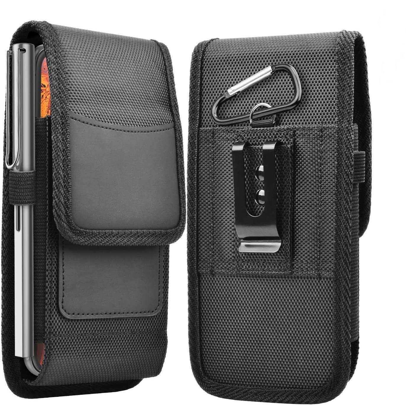 Running Gear Holder - 男性電話ホルスター携帯電話ループホルスターベルトクリップウエストバッグランニング旅行キャンプ電話ポーチオックスフォード布財布カードホルダー