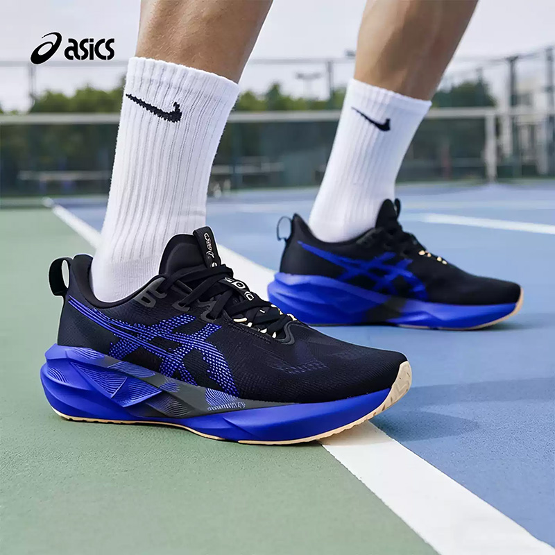 Running Gear Asics - アシックス NOVABLAST 5 ブラック ロイヤル ブルー
