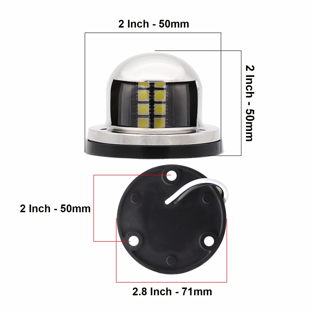 1 セット 12V LED ボートライト海洋航行灯ヨットセー - Running Gear Boat のレビューと価格