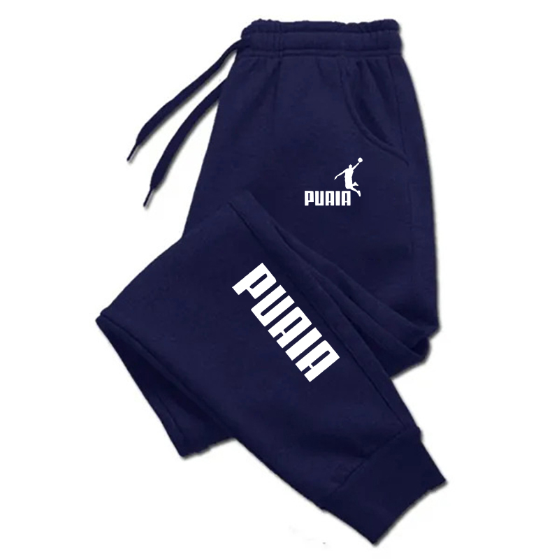 メンズプリントパンツ秋/冬の新紳士服ズボンスポーツジョギング - Running Gear Winter のレビューと価格