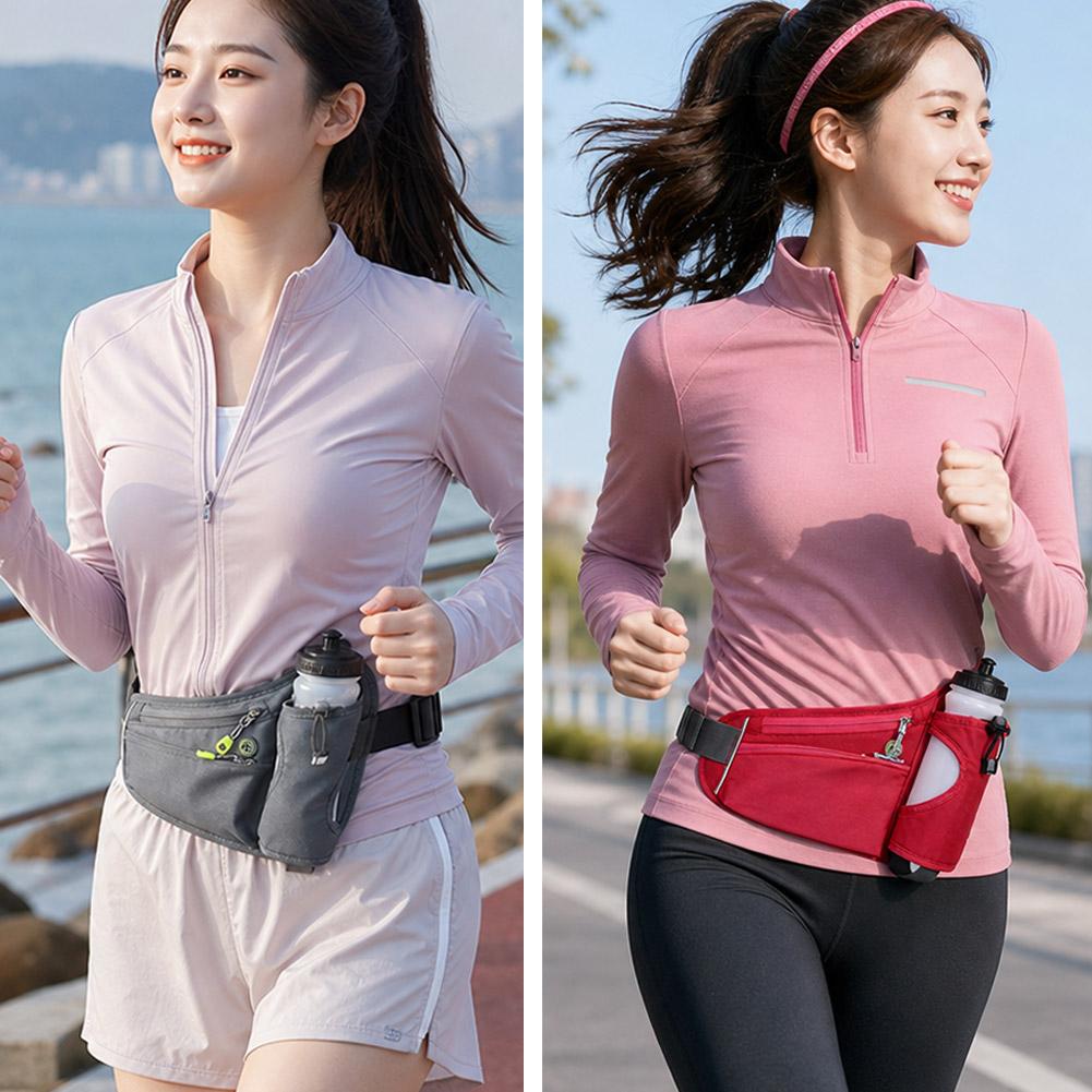 ウォーターボトルホルダー付きファニーパック、延長ストラップ付 - Running Gear Holder のレビューと価格