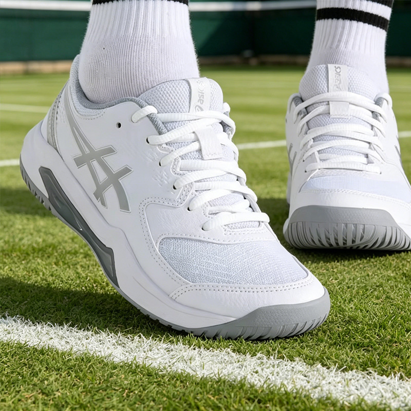 アシックス レディース テニスシューズ、通気性、滑り止め、耐 - Running Gear Asics のレビューと価格